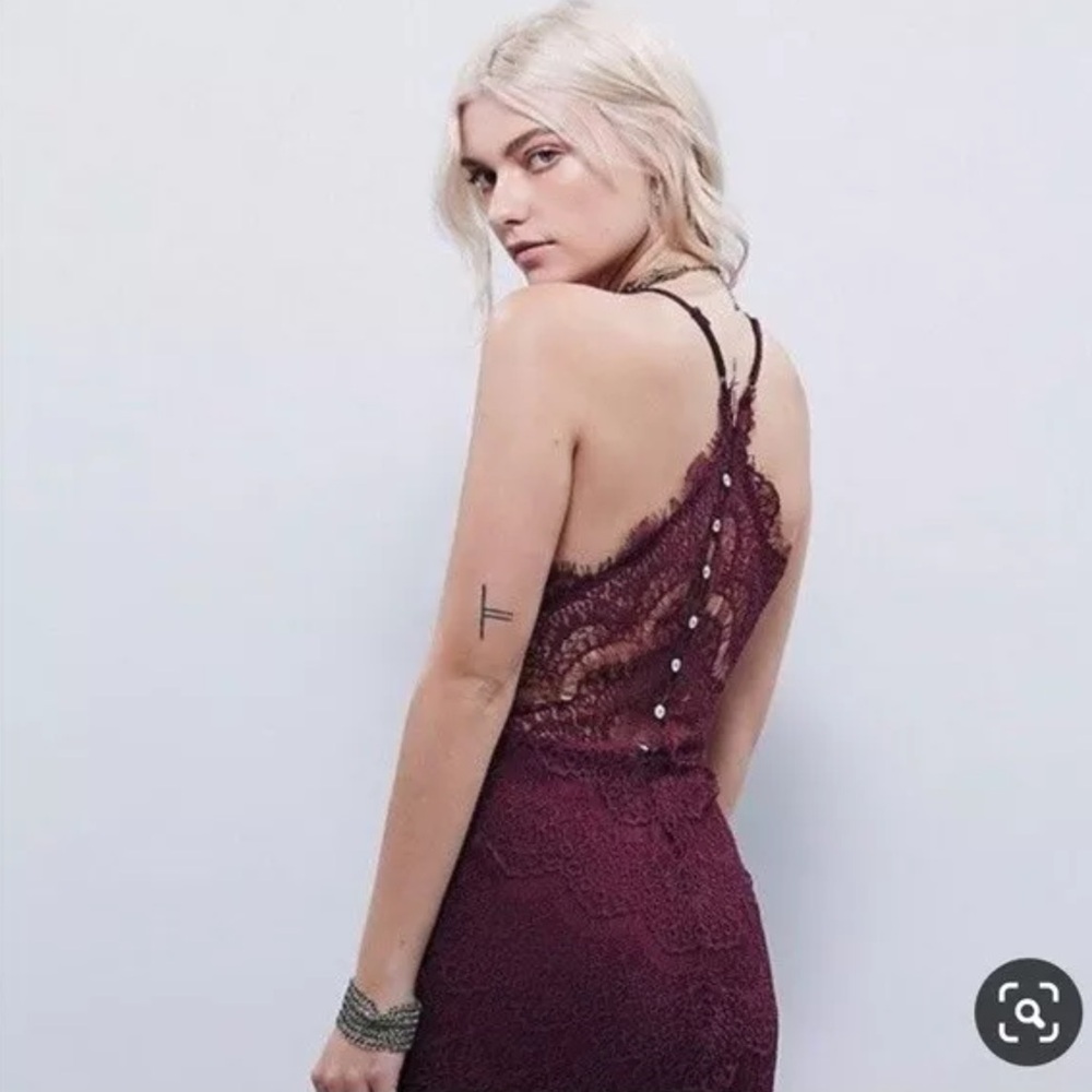 Free People She’s Got It Dress Raspberry Size Medium - Picture 1 of 10